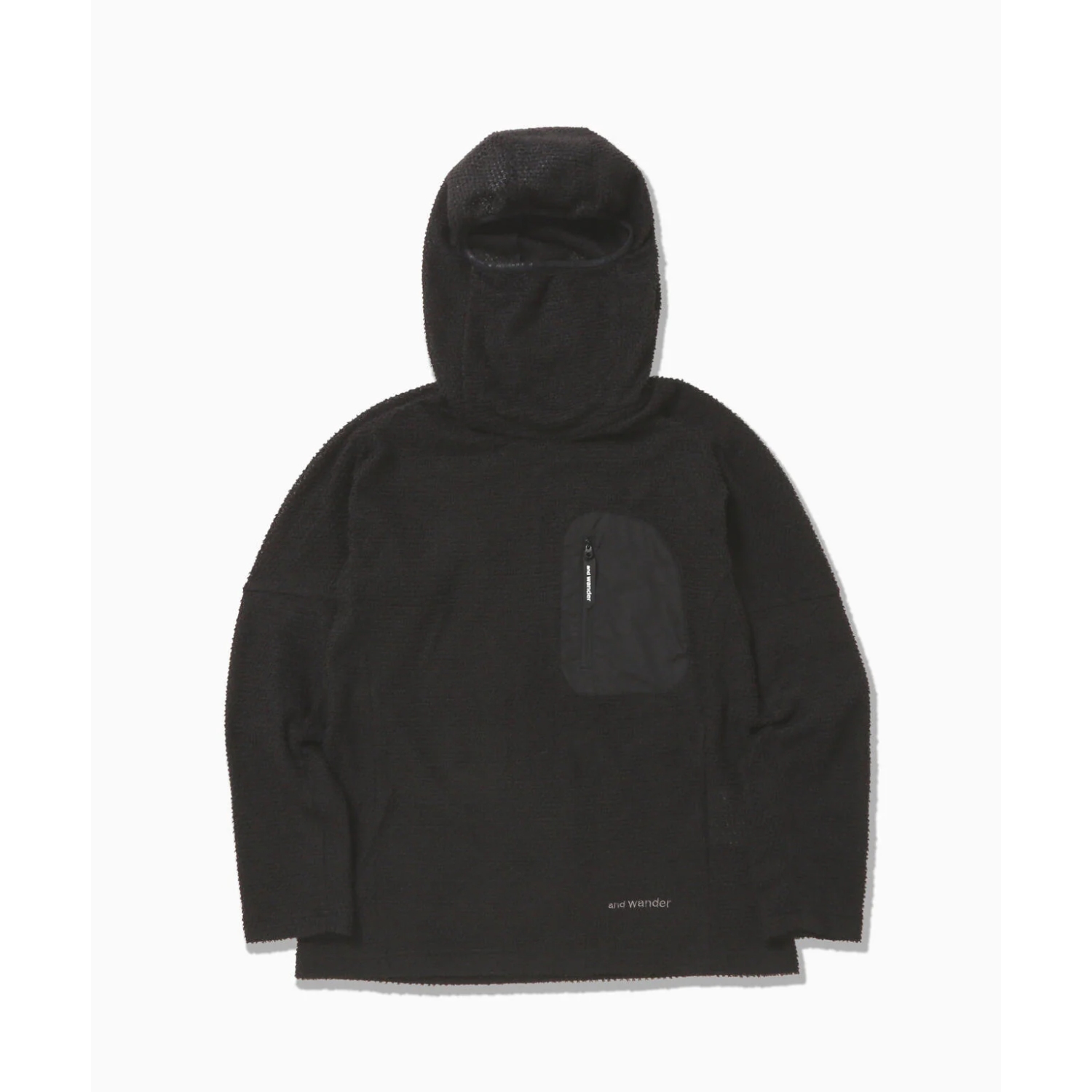 alpha direct hoodie 2（ユニセックス） / 5241020 black ［25FW］|アンドワンダー / and wander