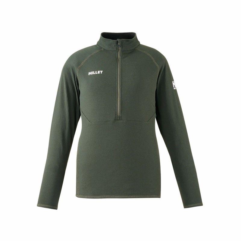 ミレー / MILLET（ミレー） | 【クリアランス】ドライ グリッド ハーフジップ［ウィメンズ］/MIV02140 N8637 DEEP JUNGLE