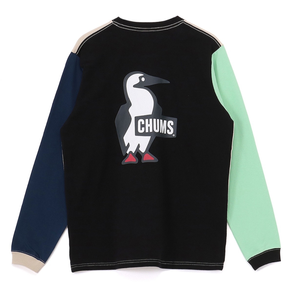 チャムス / CHUMS（チャムス） | ブービーロゴブラッシュドロングスリーブTシャツ（ユニセックス） / CH01-2668 CH11-2668 Mint Crazy ［25FW］