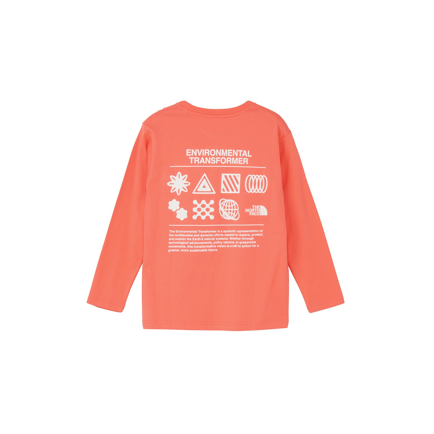 ロングスリーブグラフィックティー（キッズ） / NTJ82533 リビングコーラル・LC ［25FW］|ザ・ノース・フェイス / THE NORTH FACE