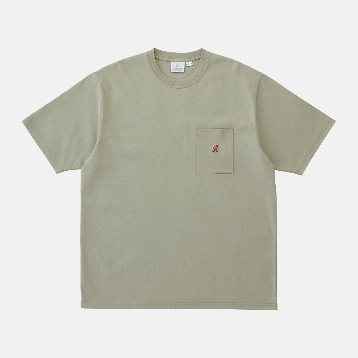 Gramicci グラミチ ぐらみち | ワンポイントTシャツ（ユニセックス） / ONE POINT TEE G304-OGJ BEIGE ［25FW］