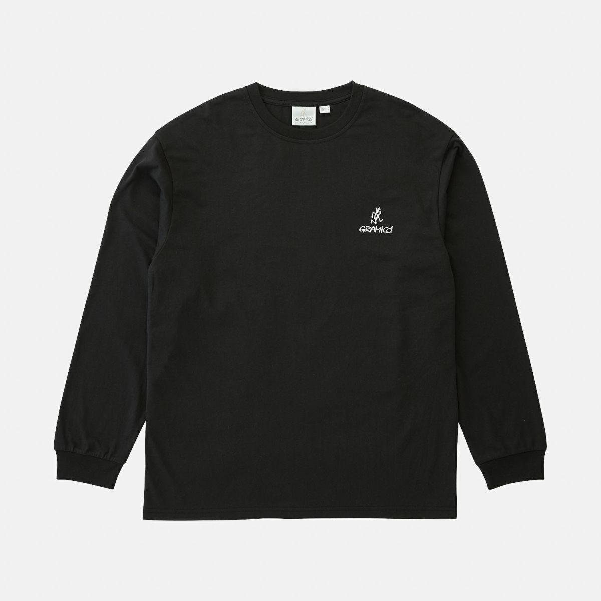 ワンポイントロゴロングスリーブTシャツ（ユニセックス） / ONE POINT LOGO L/S TEE G5FU-T100 BLACK ［25FW］|グラミチ / Gramicci