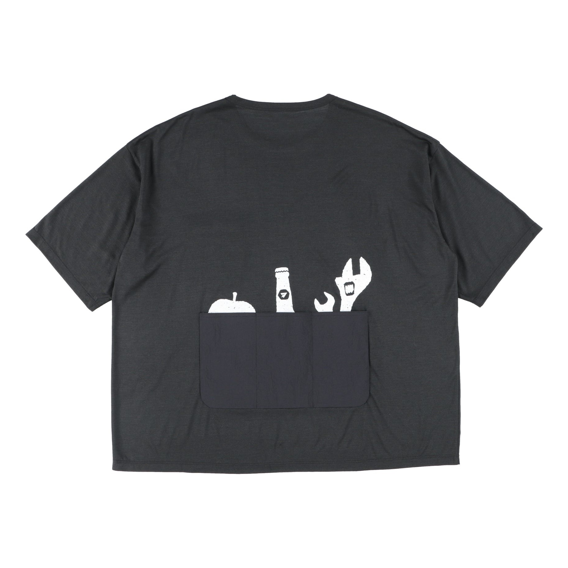 MERINO MULTI SHORT SLEEVE T-SHIRT（ユニセックス） / PS231316 BLACK ［25FW］|ペーパースカイウェア / PAPERSKY WEAR