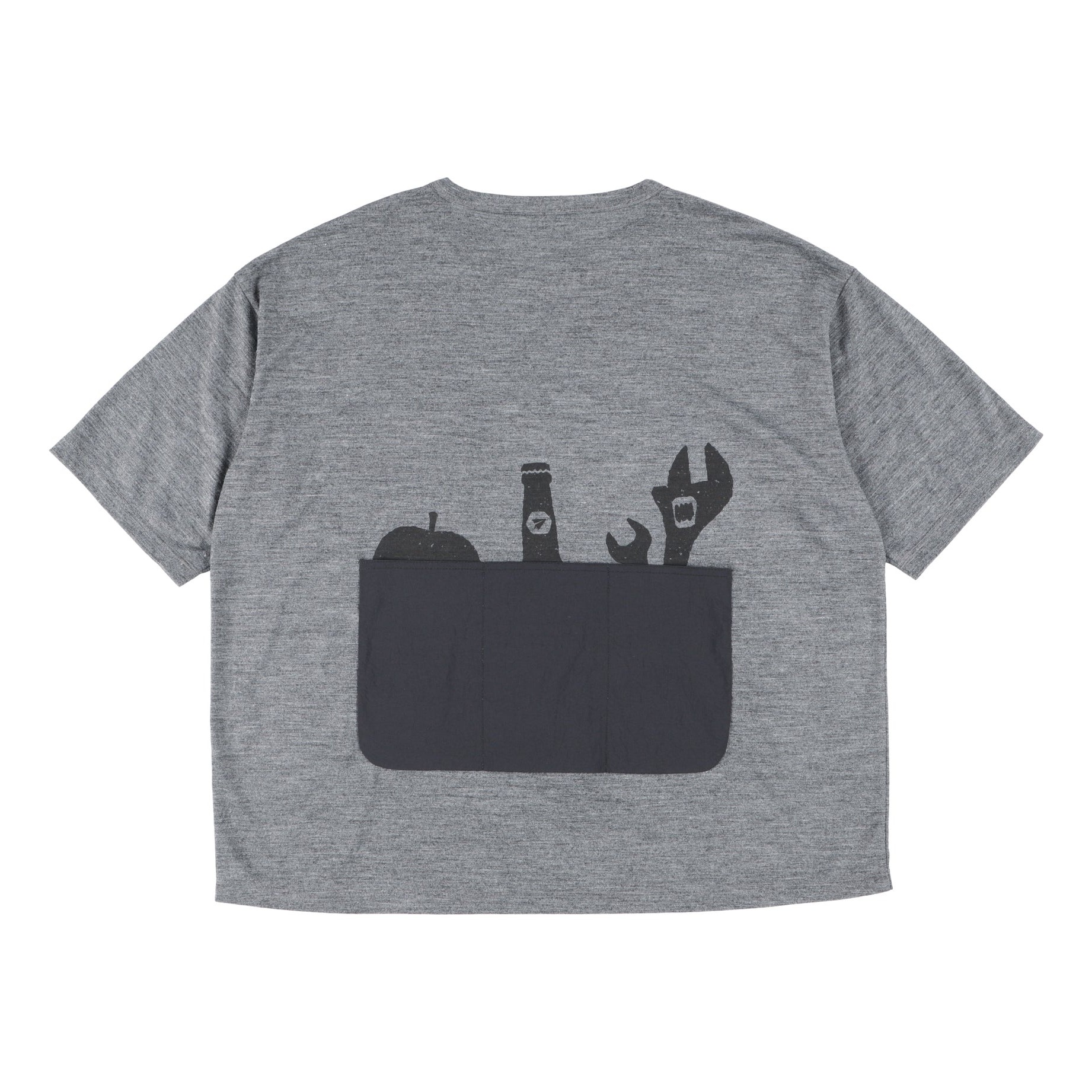 MERINO MULTI SHORT SLEEVE T-SHIRT（ユニセックス） / PS231316 TOP GRAY ［25FW］|ペーパースカイウェア / PAPERSKY WEAR