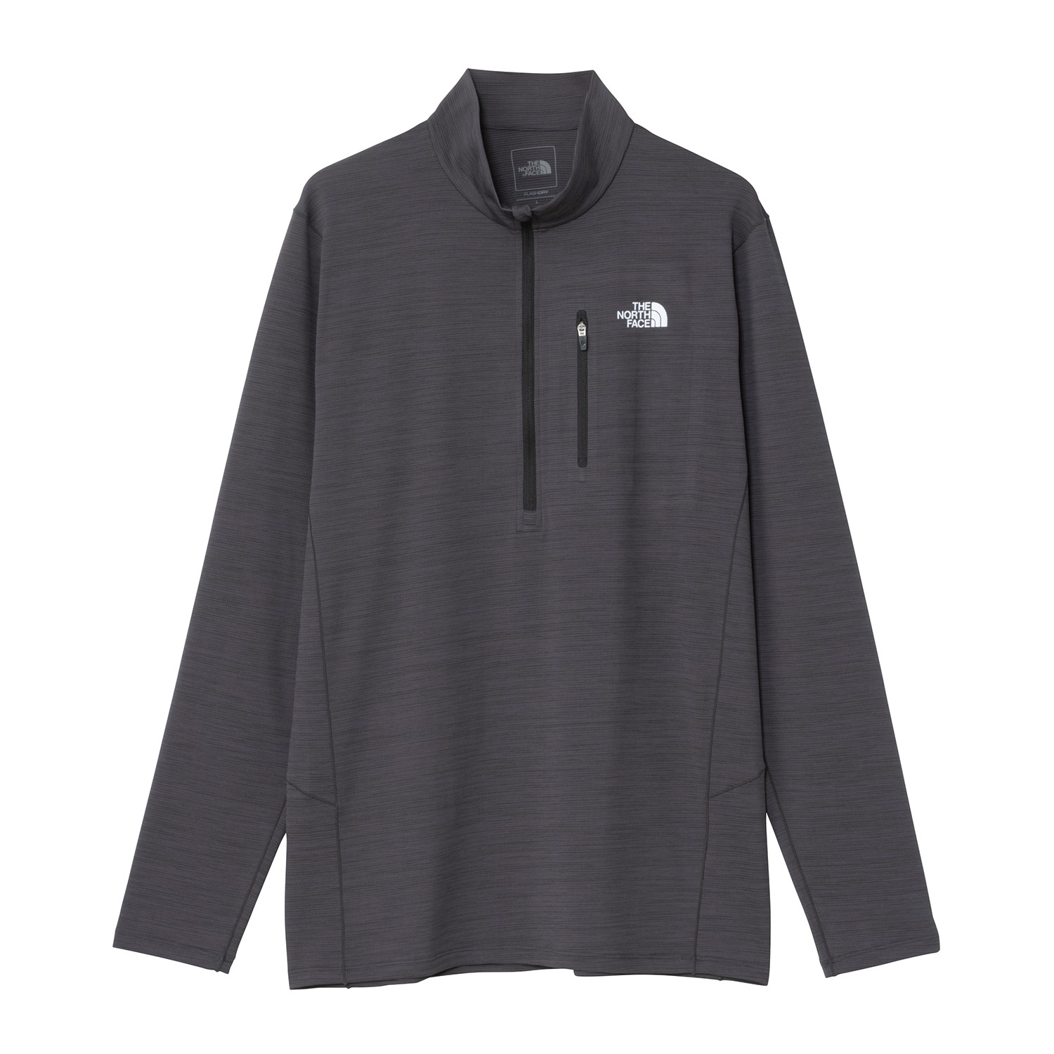 ザ・ノース・フェイス / THE NORTH FACE（ノースフェイス） | ロングスリーブフラッシュドライスリーディージップアップ（メンズ） / NT62505 ミックスチャコール・ZC ［25FW］