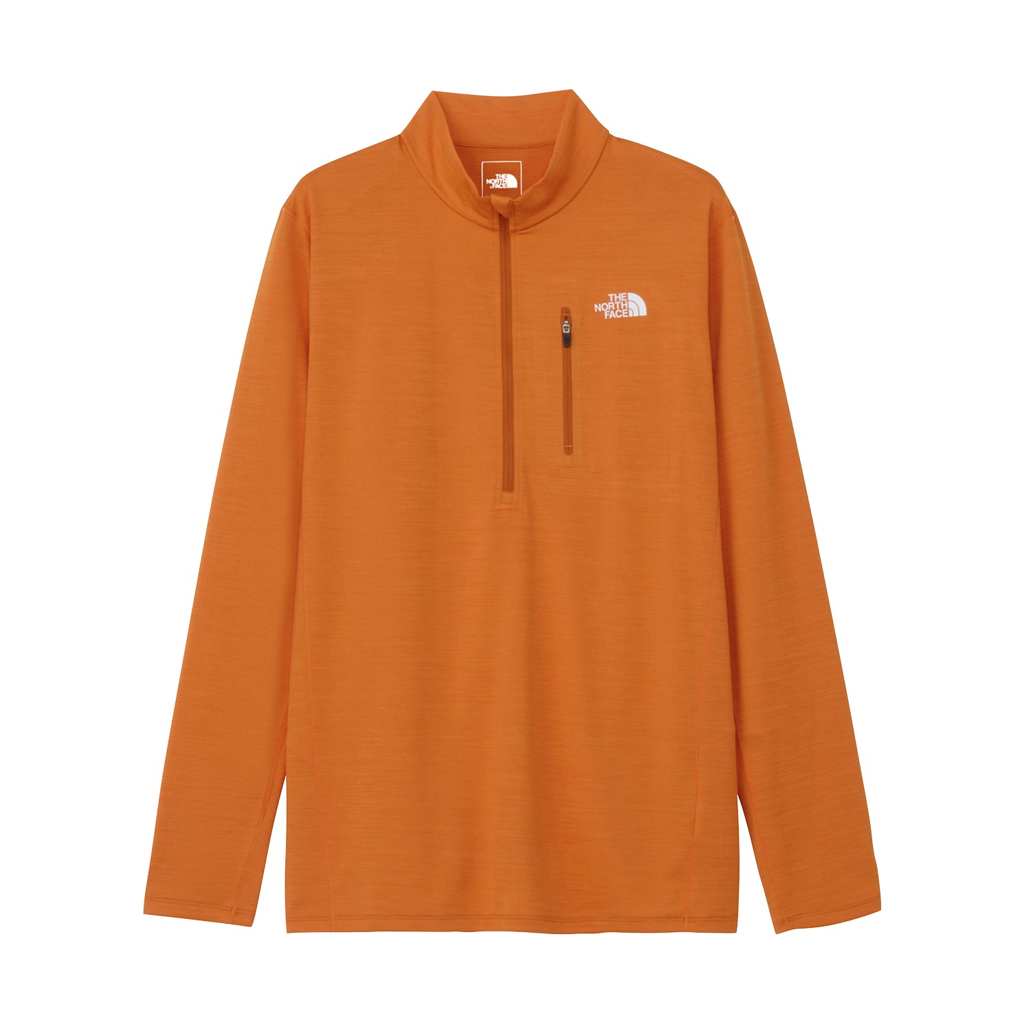 ロングスリーブフラッシュドライスリーディージップアップ（メンズ） / NT62505 ヤムオレンジ・YO ［25FW］|ザ・ノース・フェイス / THE NORTH FACE