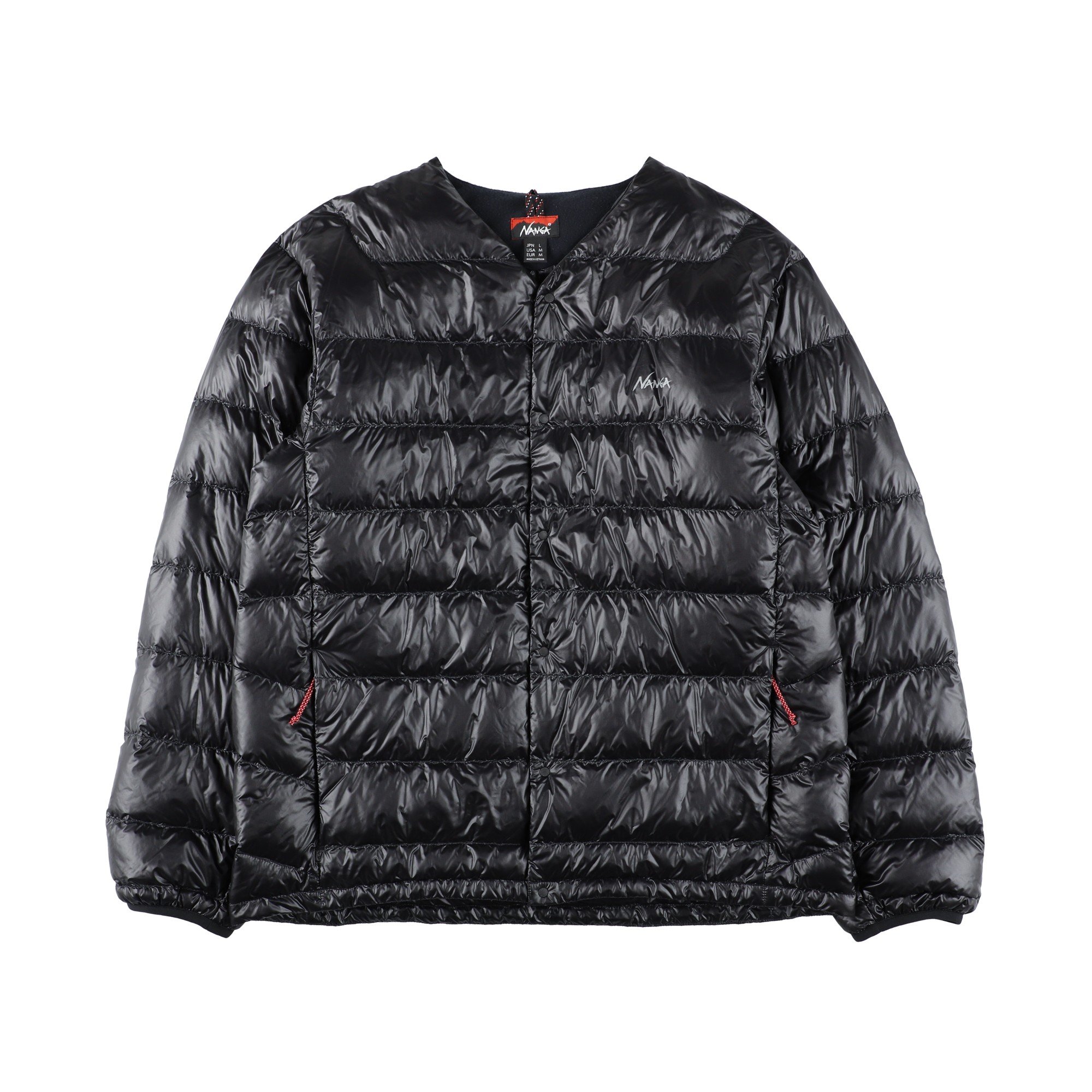 NANGA ナンガ なんが | セブンデイズ インナー ダウン カーディガン（メンズ） / N2530－0I061A BLK ［25FW］