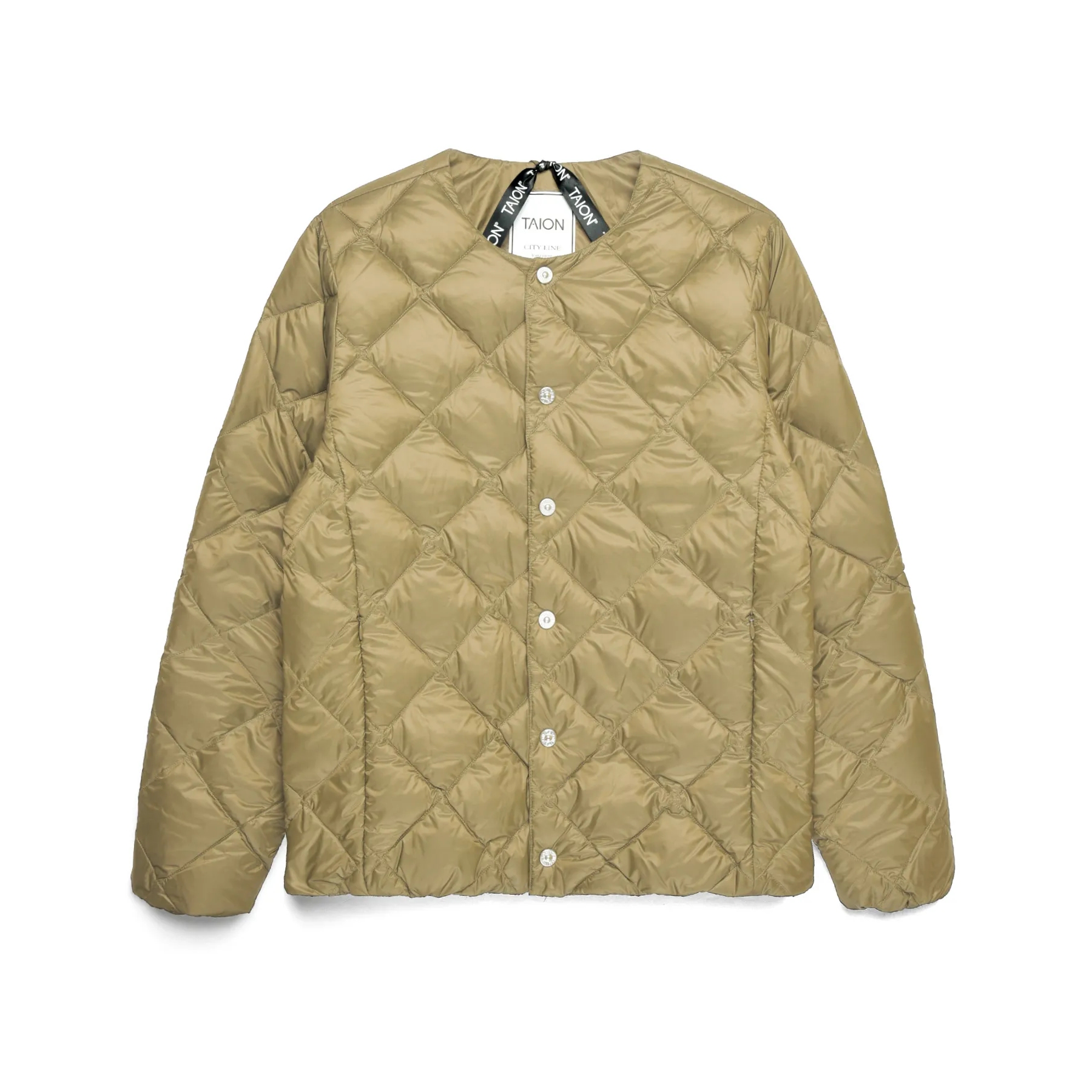 タイオン / TAION（タイオン） | シティ クルーネック ダウンジャケット（メンズ） / TAION－104BCI グレーベージュ ［25FW］
