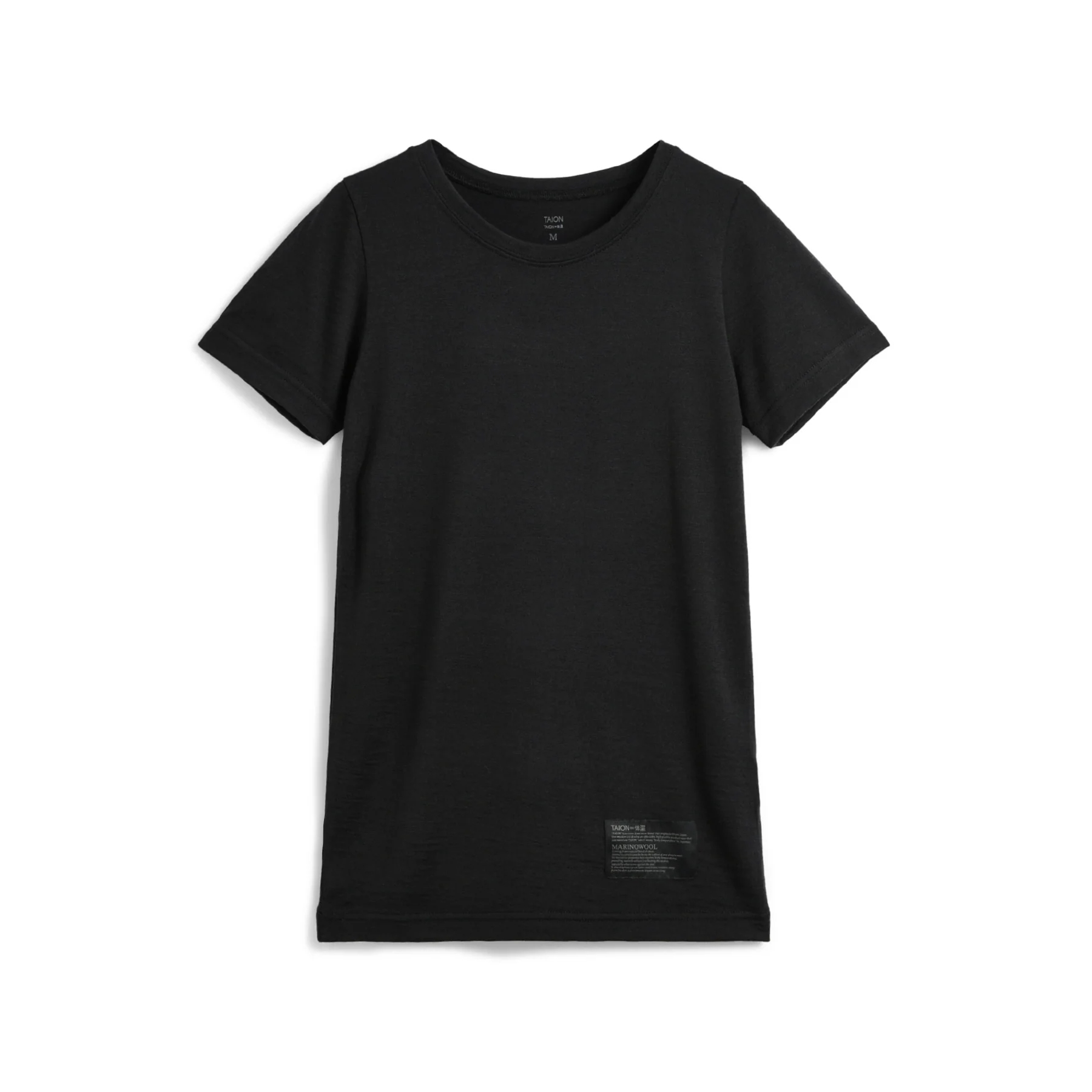 タイオン / TAION（タイオン） | メリノウール アンダーウェア ハーフスリーブ Tシャツ（ウィメンズ） / TAION－WU02MWMT ブラック ［25FW］