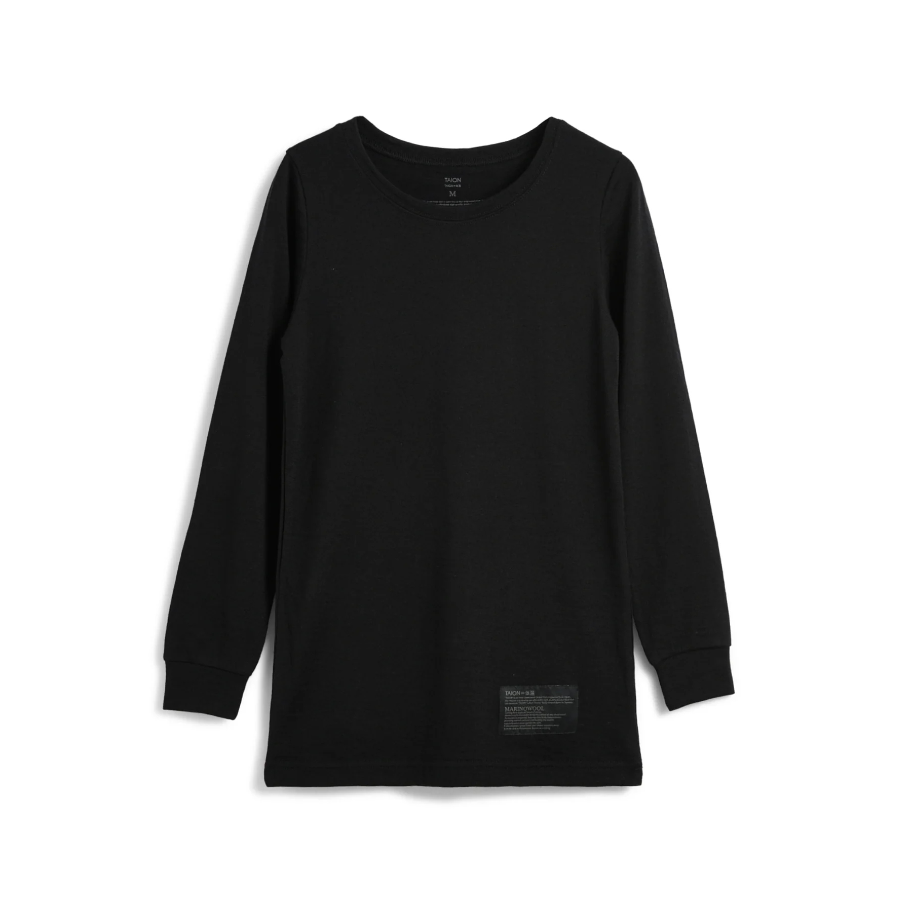 タイオン / TAION（タイオン） | メリノウール アンダーウェア ロングスリーブ Tシャツ（ウィメンズ） / TAION－WU03MWMT ブラック ［25FW］