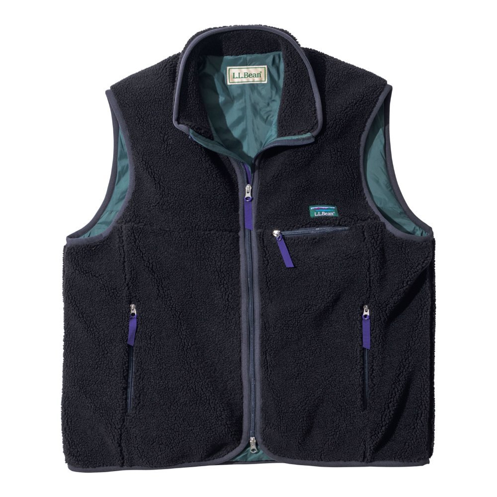 メンズ トップシャム・ボア・フリース・ベスト / チャコール 55752038 Men's Topsham Boa Fleece Vest ［25FW］|エルエルビーン / L.L.Bean