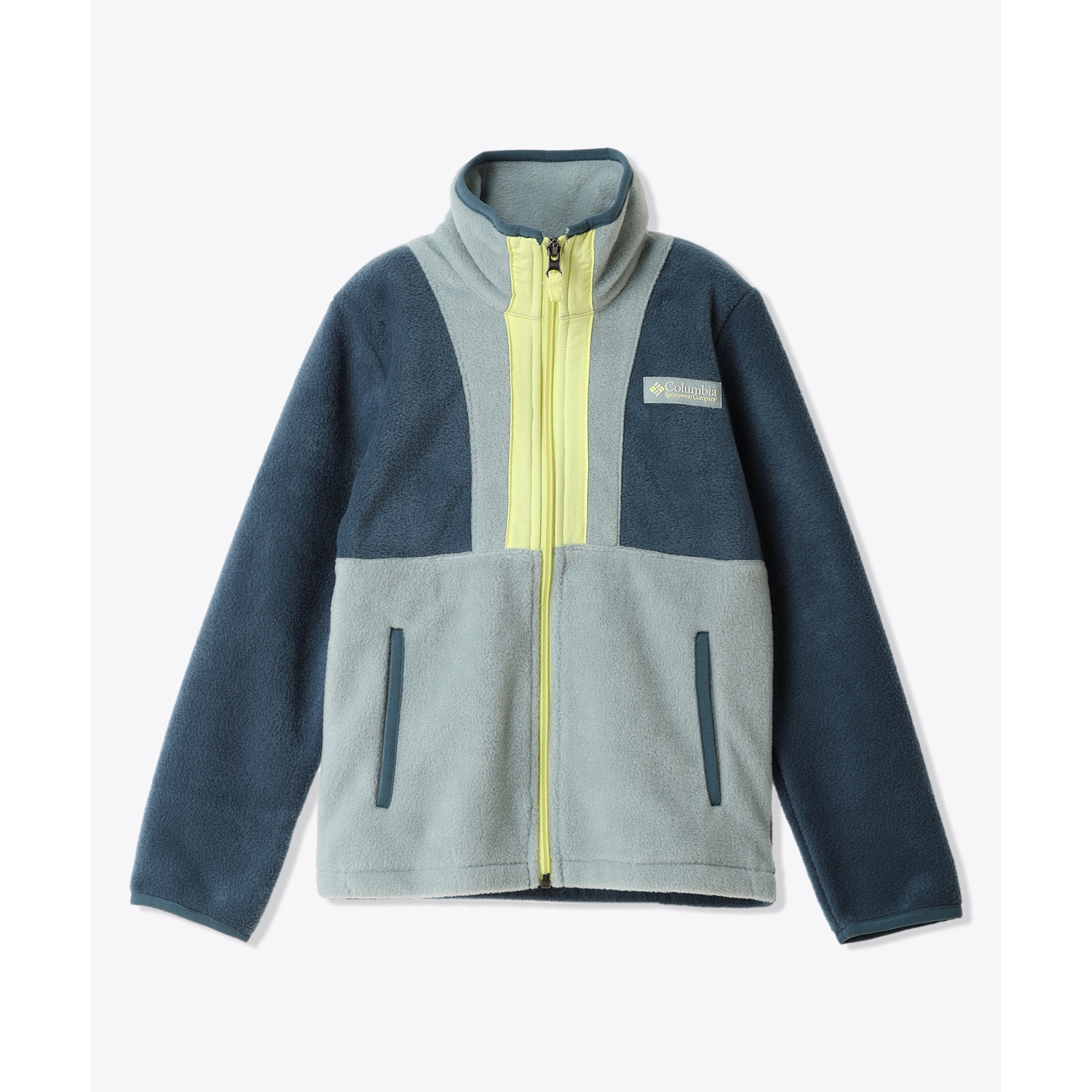 バックボールIIフルジップフリース（キッズ） / AY1893 429 Everblue Crushed Blue Neon Light ［25FW］|コロンビア / Columbia