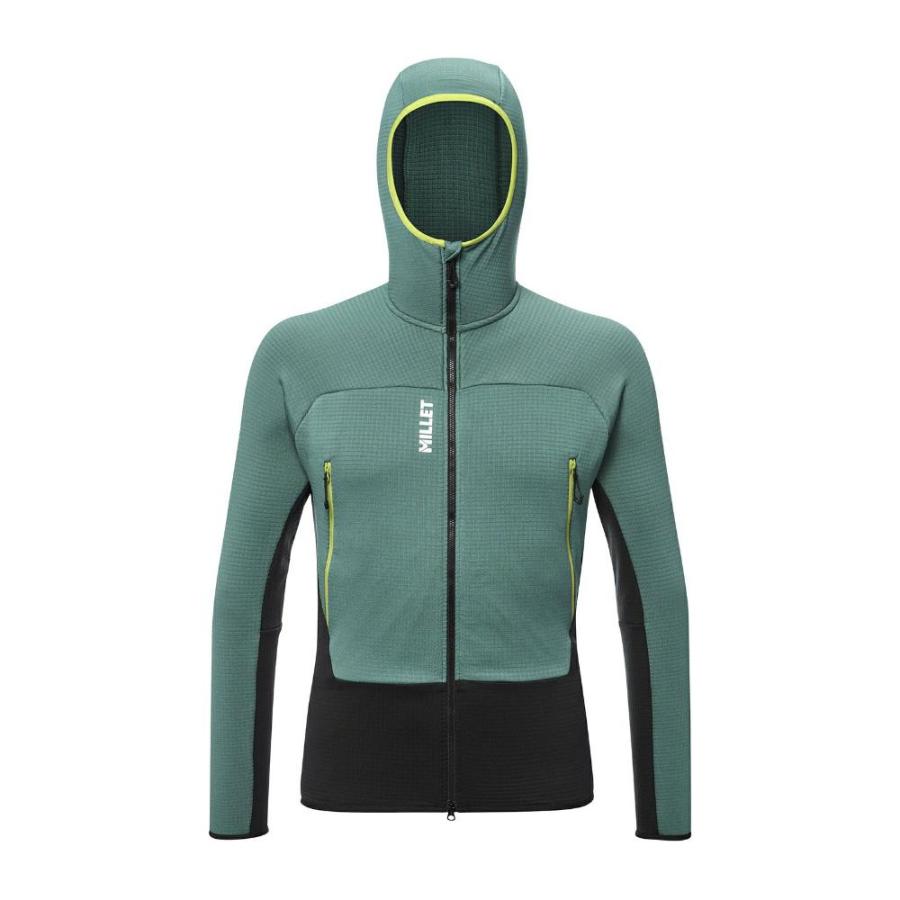 ミレー / MILLET（ミレー） | 【クリアランス】フュージョングリッド フーディ［メンズ］ / FUSION GRID HOODIE M MIV9024 N9300 BOTTLE/BLACK