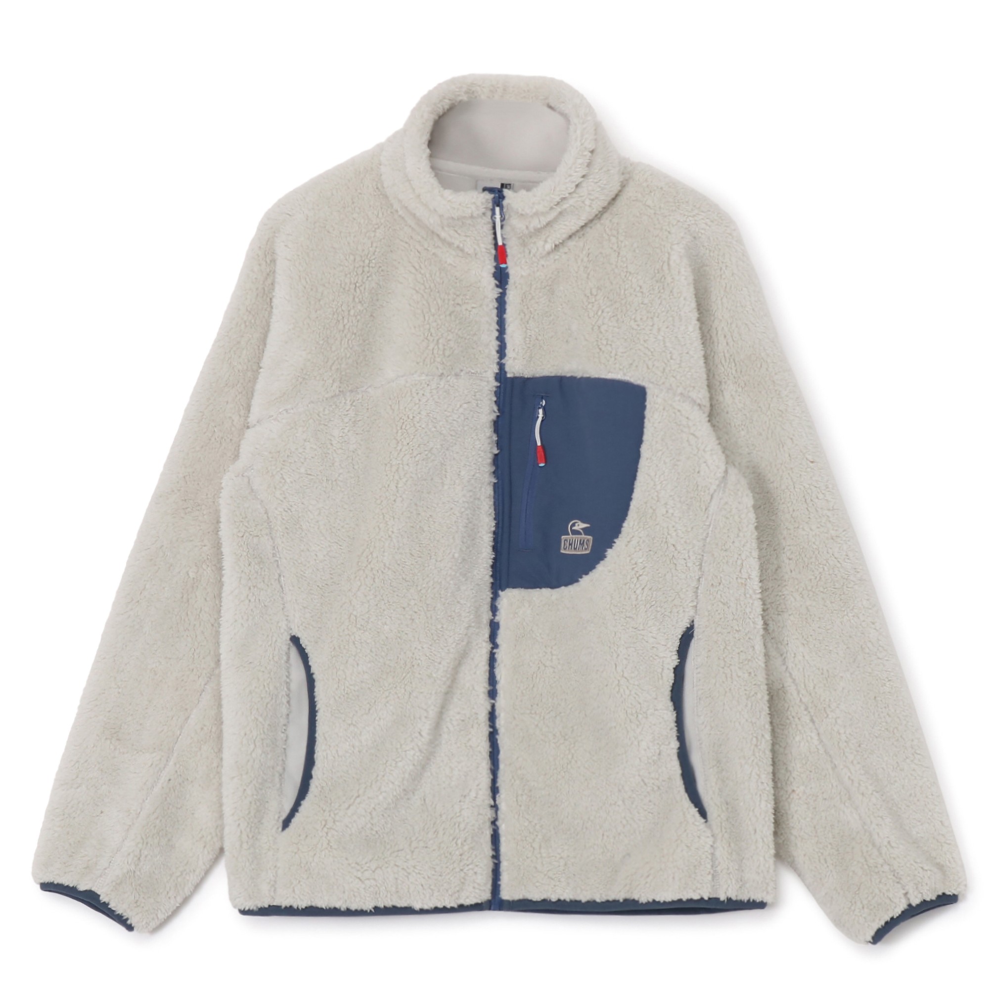 チャムス / CHUMS（チャムス） | ボンディングフリースジャケット（ユニセックス） / Bonding Fleece Jacket CH04-1474 CH14-1474 Lt．Gray/Indigo ［25FW］