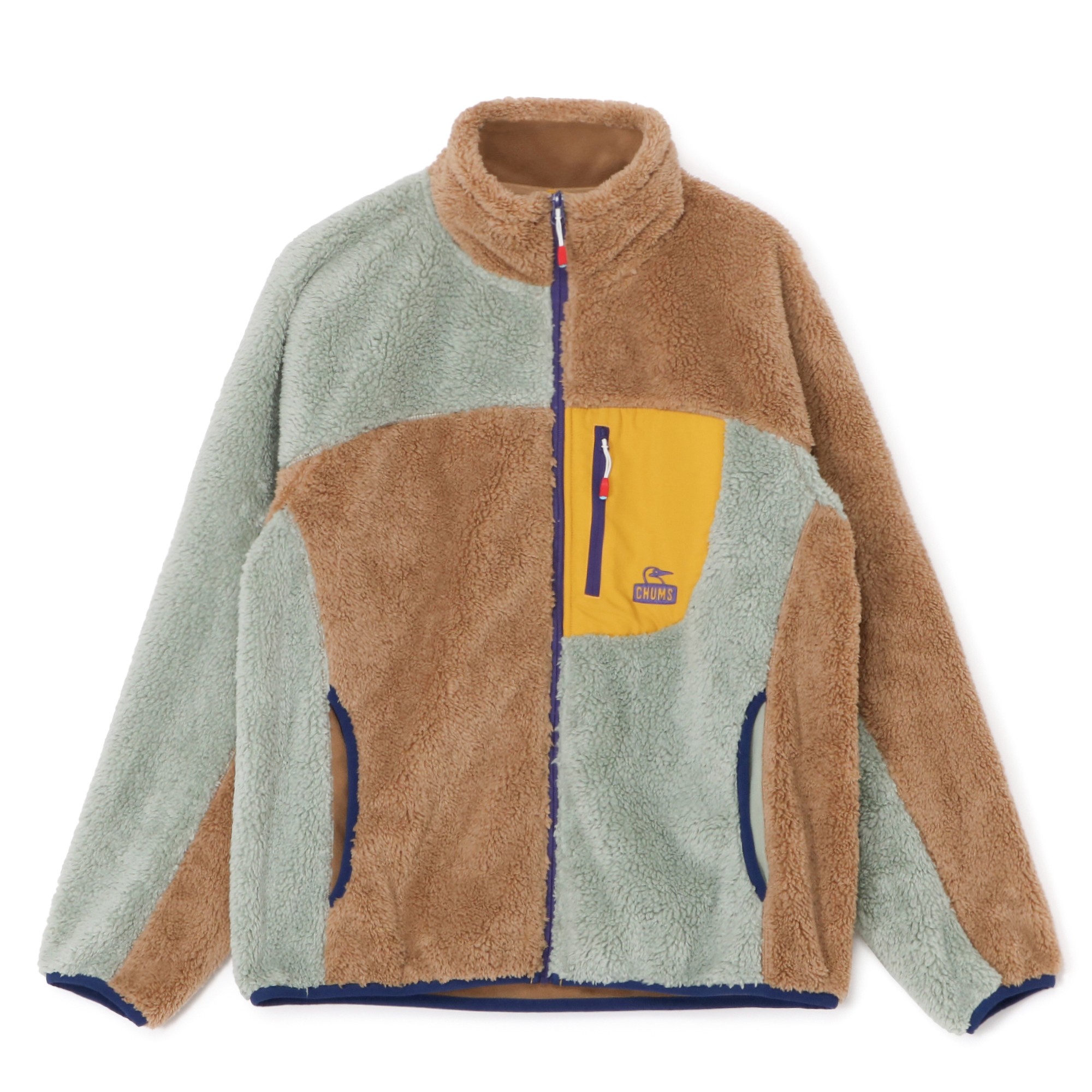 チャムス / CHUMS（チャムス） | ボンディングフリースジャケット（ユニセックス） / Bonding Fleece Jacket CH04-1474 CH14-1474 Sage Crazy ［25FW］