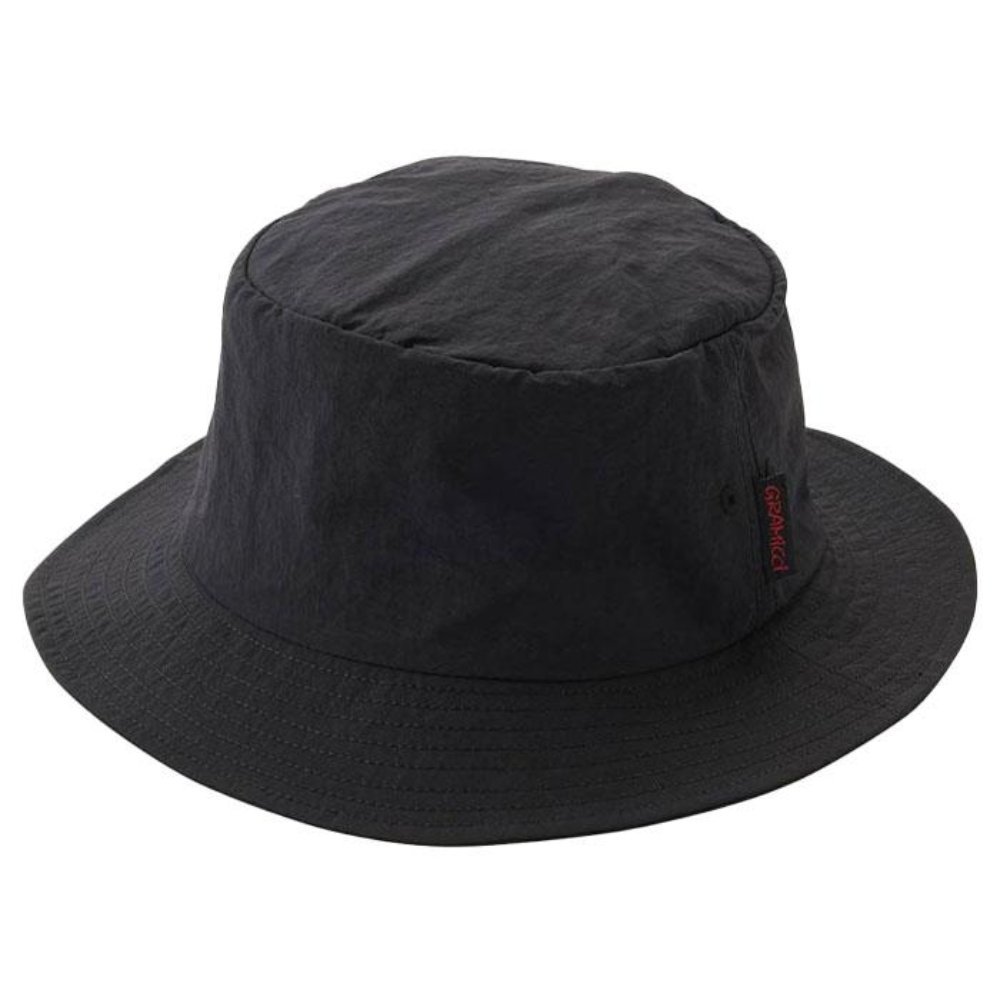 ナイロンパッカブル バケットハット / BLACK G5SA-095 NYLON PACKABLE BUCKET ユニセックス|グラミチ / Gramicci