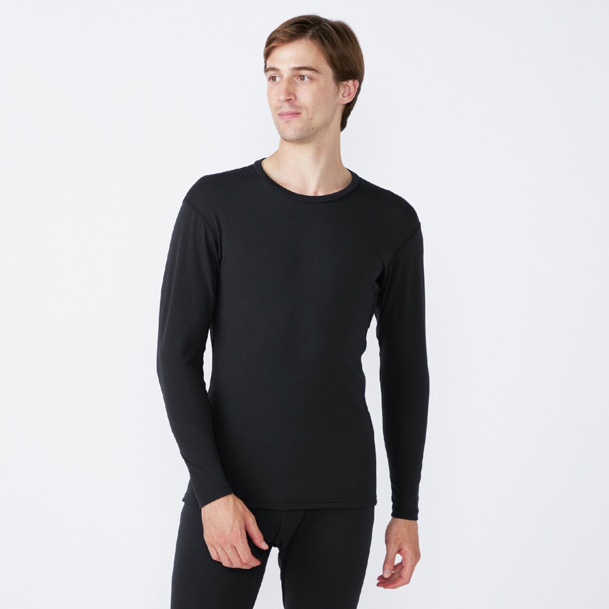 ミズノ / MIZUNO（ミズノ） | 【吸湿発熱】ブレスサーモアンダーウエア  中厚 for Active クルーネック長袖シャツ（メンズ） / C2JAC731 09：ブラック ［25FW］