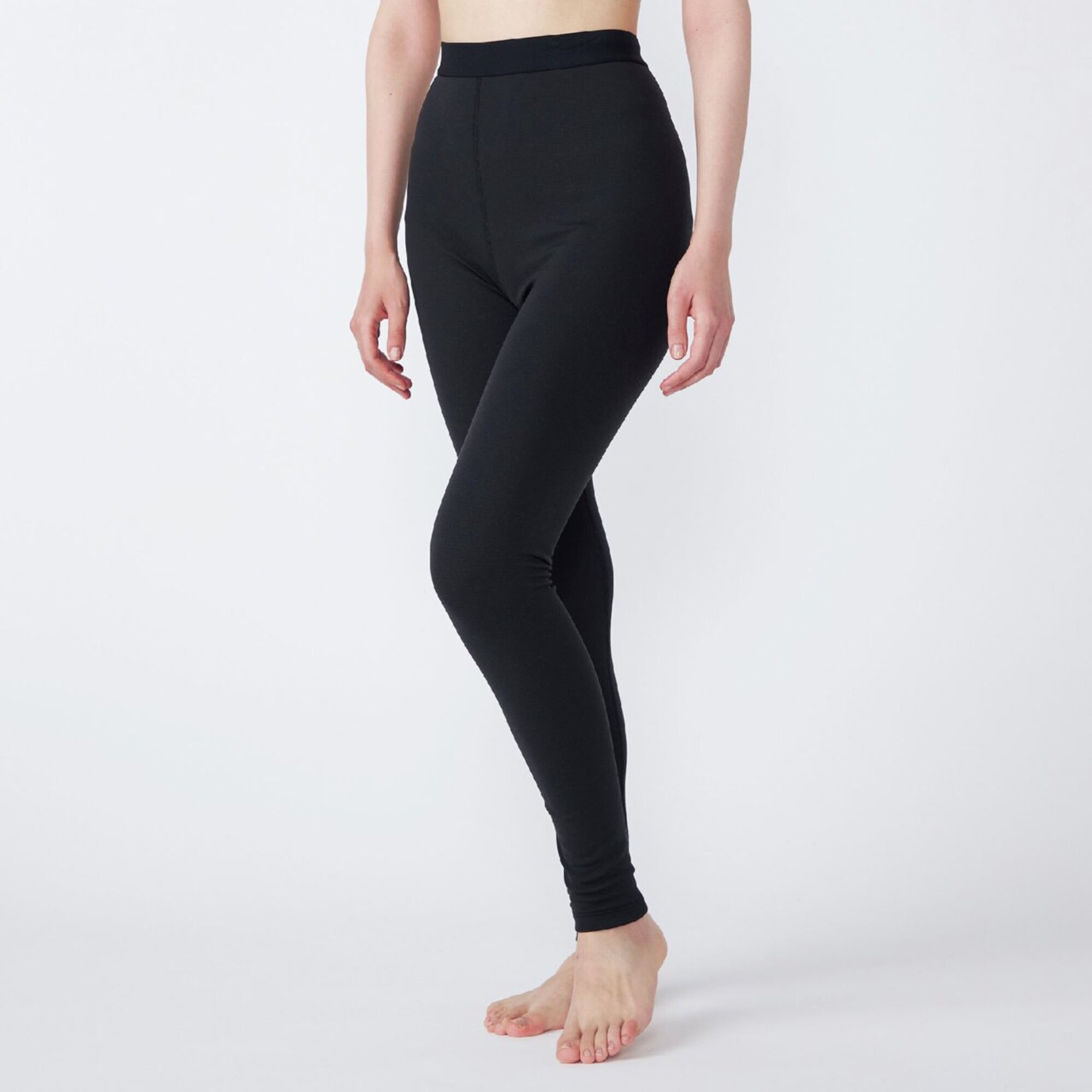 【吸湿発熱】ブレスサーモアンダーウエア  中厚 for Active ロングタイツ（ウィメンズ） / C2JBC932 09：09：ブラック ［25FW］|ミズノ / MIZUNO