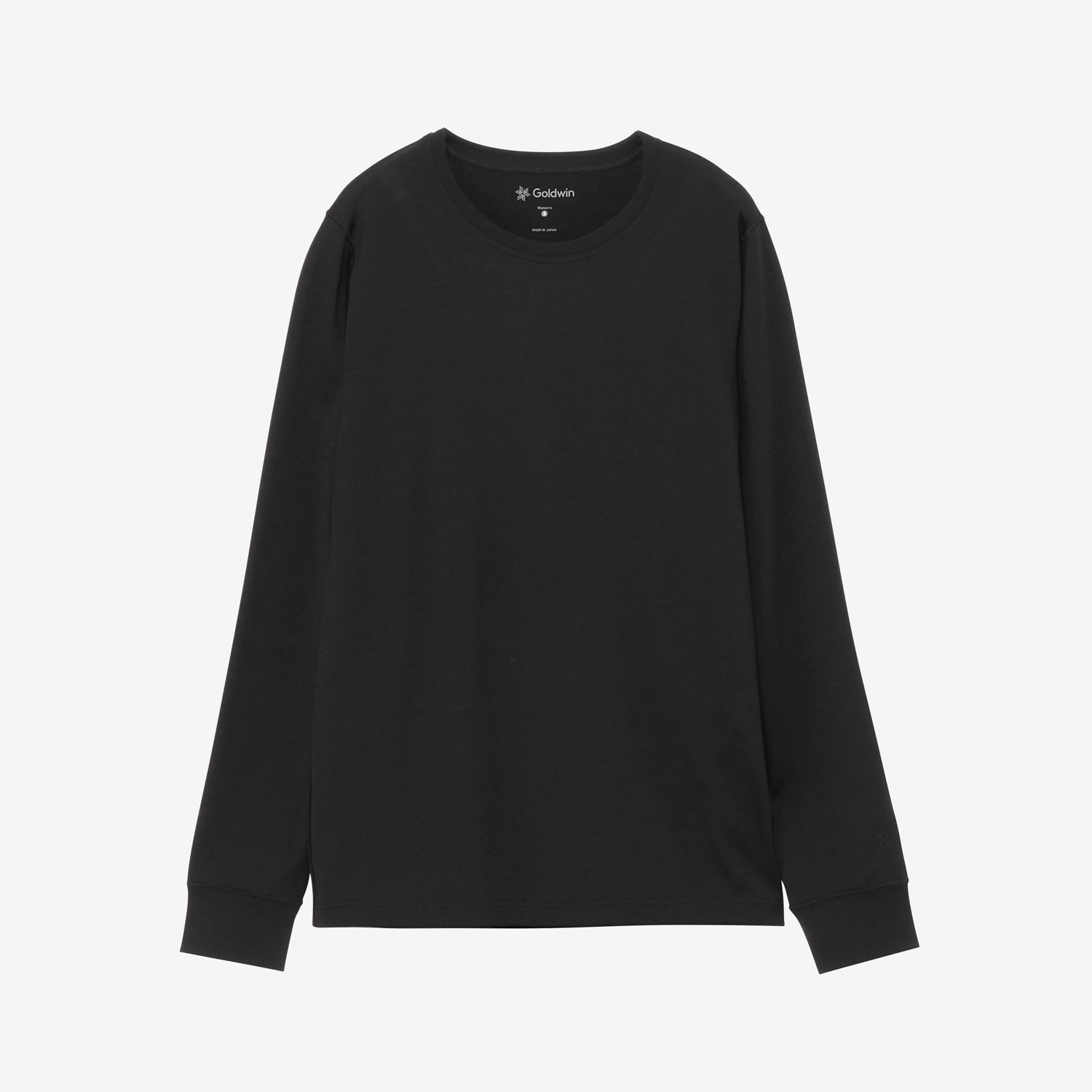 ウールクルーロングスリーブ（C3fit/レディース） / GCW84435 ブラック×ブラック・KK ［25FW］|ゴールドウイン / Goldwin