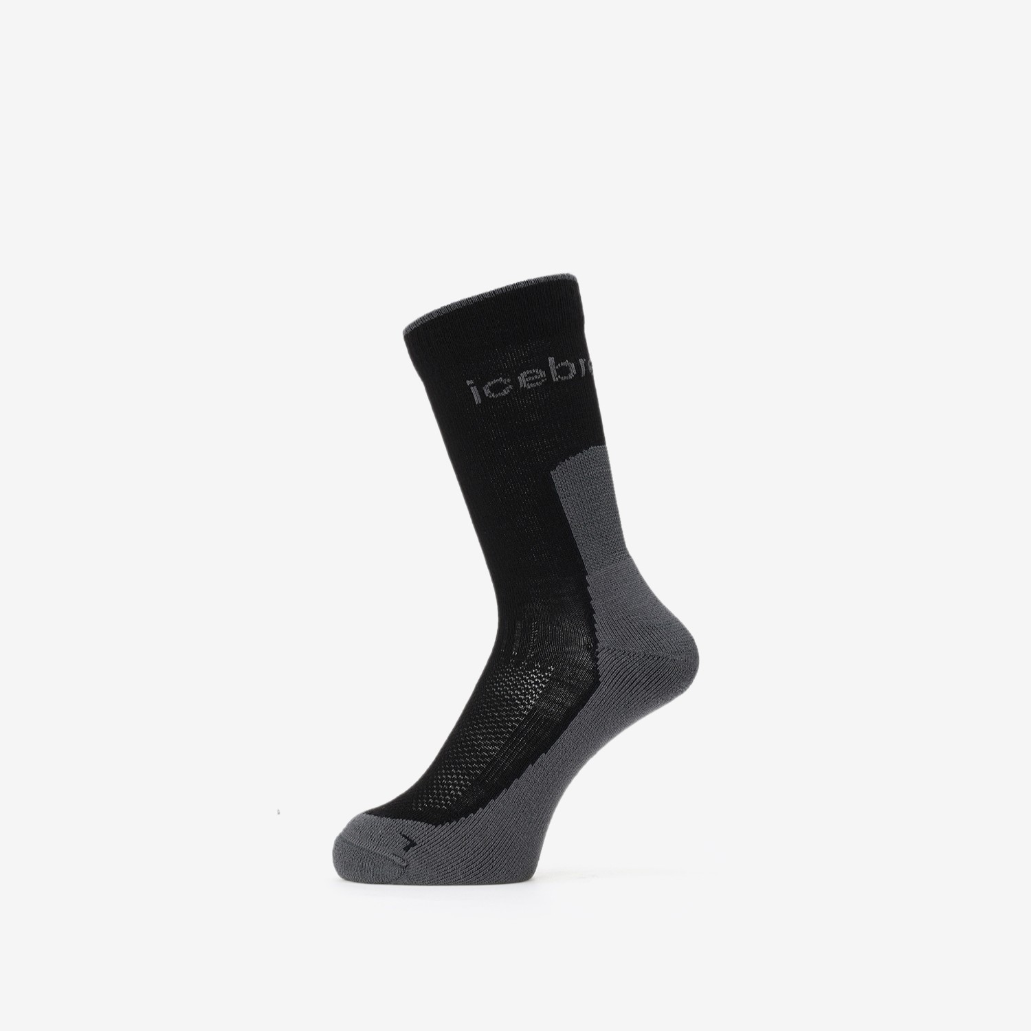 メリノ ハイク＋ ライト クルー（メンズ） / IB0A578O ブラック・K ［25FW］|アイスブレーカー / icebreaker