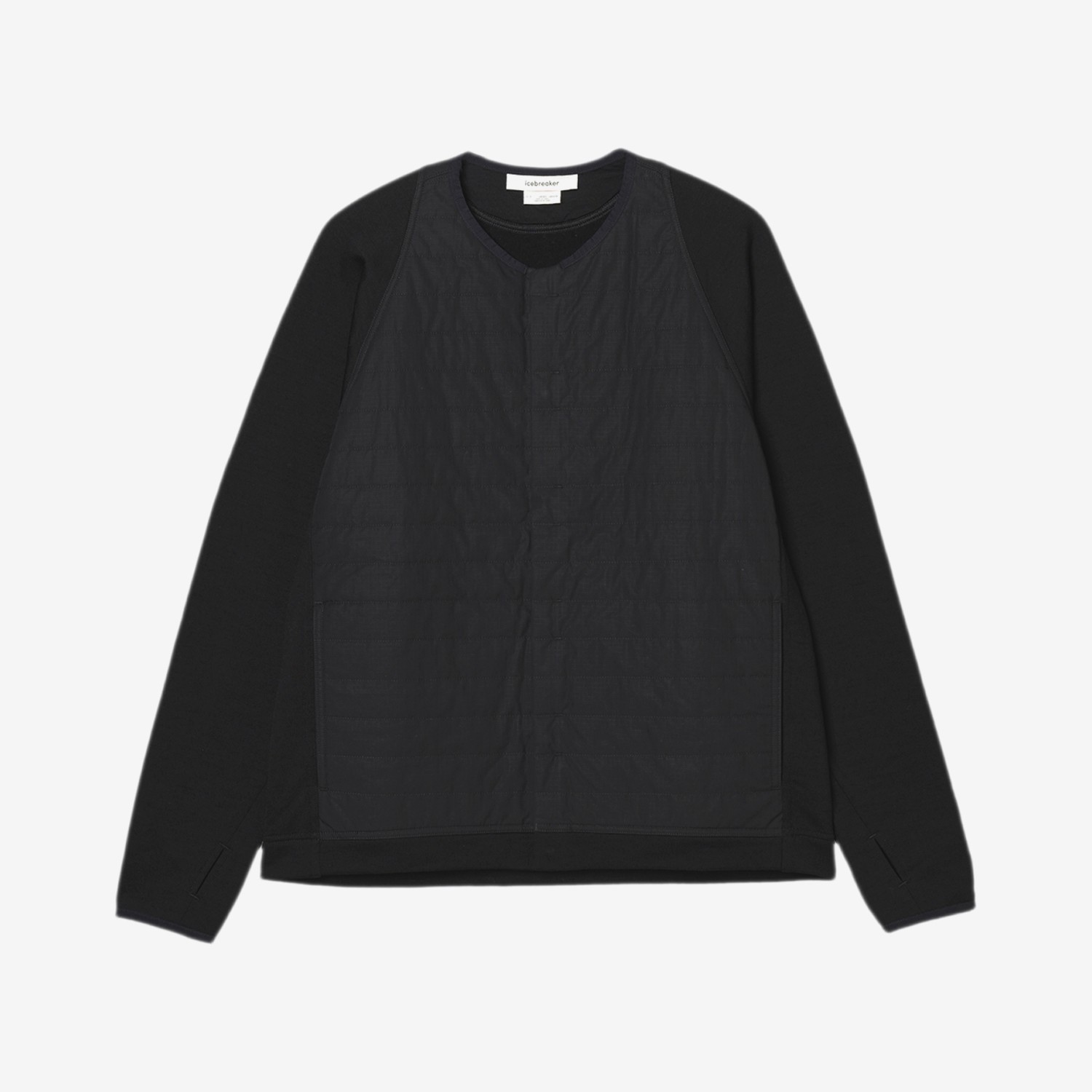 メリノ マウンテン スポーツ カーディガン（ユニセックス） / IB0A575A ブラック・K ［25FW］|アイスブレーカー / icebreaker