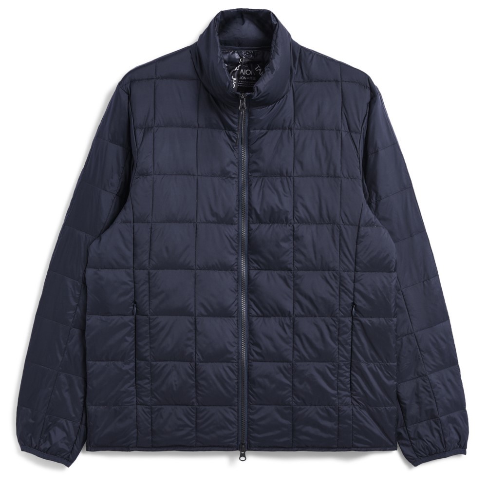 タイオン / TAION（タイオン） | ベーシック ハイネックWジップ インナーダウンジャケット / ダークネイビー TAION-102WZ_056 HI NECK W-ZIP DOWN JKT ユニセックス