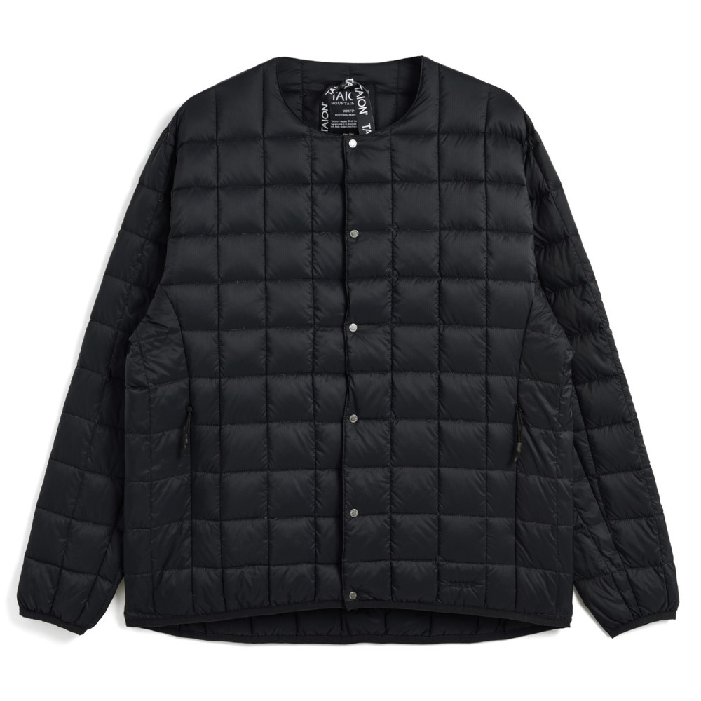 マウンテン アクティブ クルーネック ライトダウンジャケット / ブラック TAION-104SBMT MOUNTAIN ACTIVE CREW NECK LIGH ユニセックス|タイオン / TAION