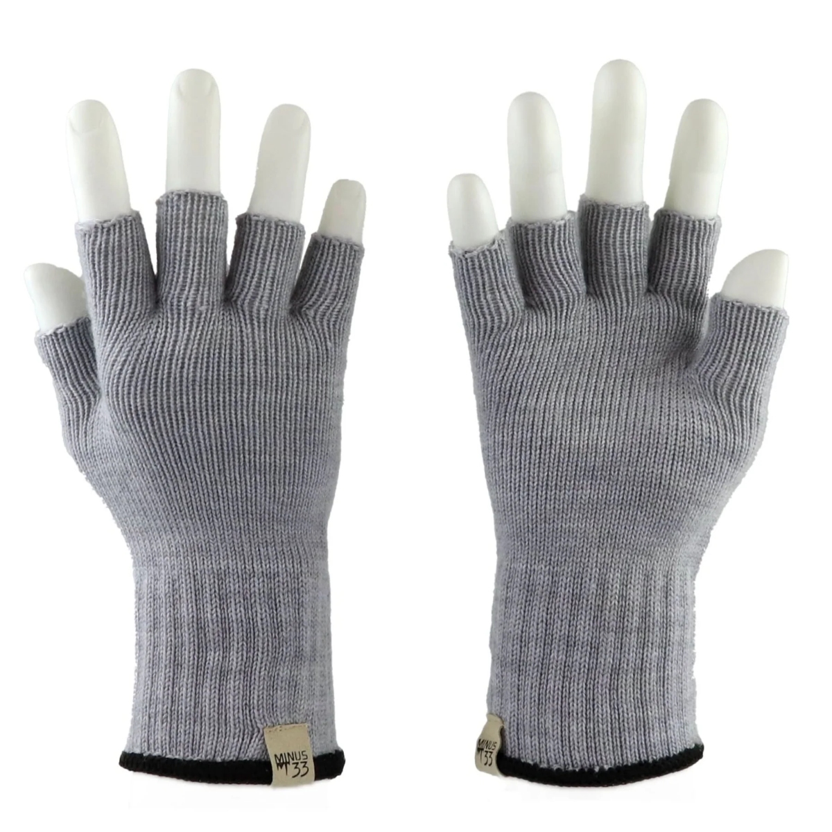 マイナス33 / MINUS 33（マイナス） | Merino Wool Fingerless Gloves（ユニセックス） / 6610 Ash Gray ［25FW］