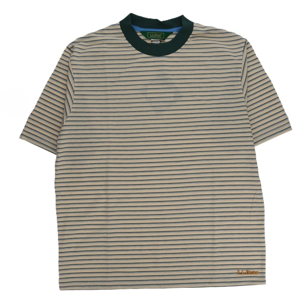 エルエルビーン / L.L.Bean（エルエルビーン） | メンズ ジョーンズポート・ストライプ・ティ（メンズ） / Jonesport Stripe Tee 54751048 Beige×off white×green ［25SS］