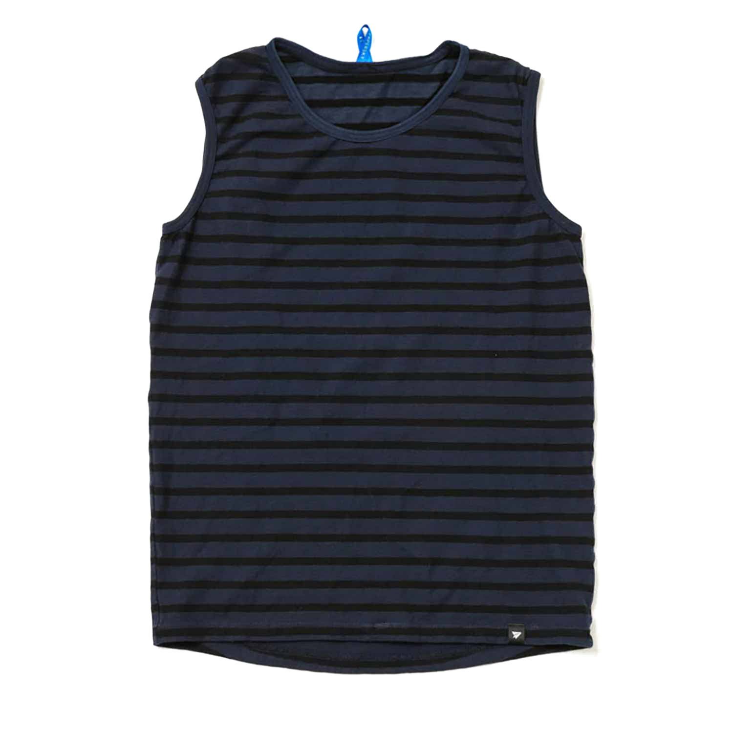 ペーパースカイ / PAPERSKY（ペーパースカイ） | PAPERSKY TOOLS Soft Trail Tank（ユニセックス） / PS042 紺色×黒色のボーダー ［25FW］
