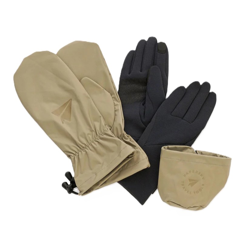 ペーパースカイ / PAPERSKY（ペーパースカイ） | PAPERSKY TOOLS Trail Glove Set（ユニセックス） / トレイルグローブセット PS089 BE/GY BEIGE/GREY ［25FW］