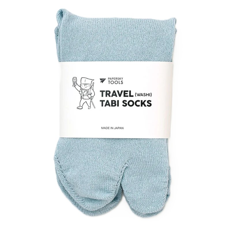 ペーパースカイ / PAPERSKY（ペーパースカイ） | PAPERSKY TOOLS TRAVEL TABI SOCKS （WASHI） ユニセックス / PS117 118 LBL LIGHT BLUE ［25FW］