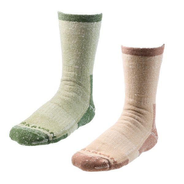 キャラバン / Caravan（キャラバン） | メリノウール neo 2Pソックス / 0142004 882 ライトブラウン/オリーブ