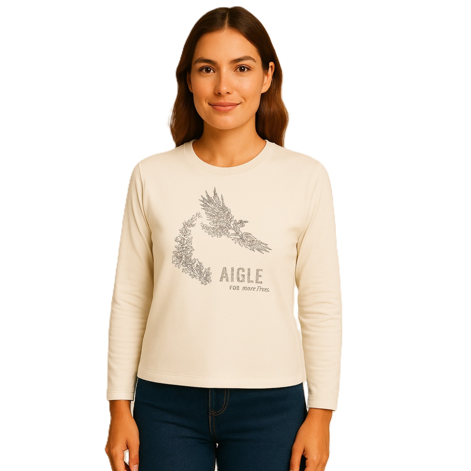 AIGLE / エーグル（エーグル） | 【アウトレット】【AIGLE for more trees】 チャリティ グラフィック 長袖Tシャツ（ウィメンズ） / ZTHAR07 ホワイト