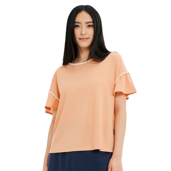 AIGLE / エーグル（エーグル） | 【クリアランス】接触冷感 ボートネックTシャツ（ウィメンズ） / ZTFAT56 オフコーラル