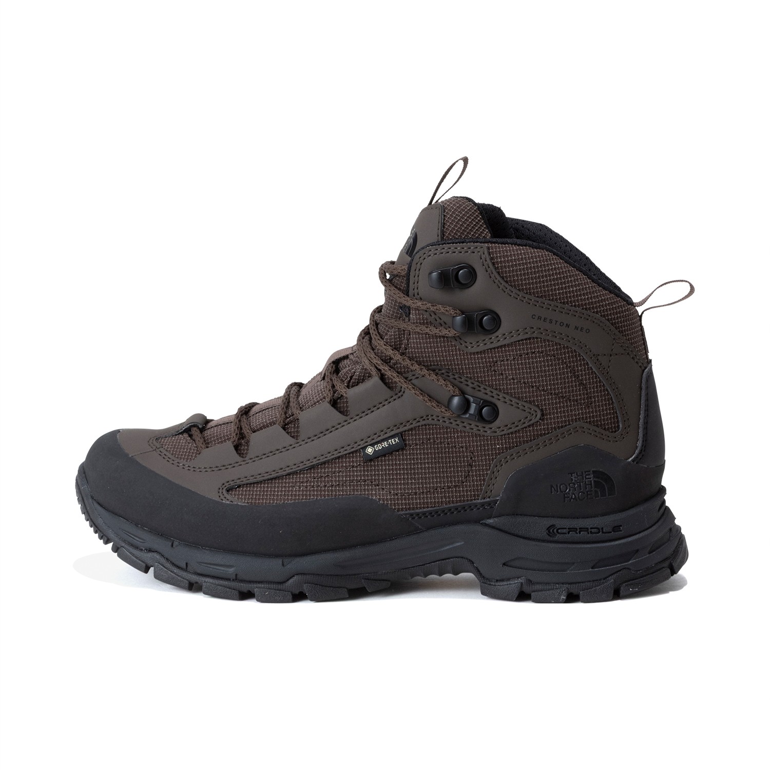 ザ・ノース・フェイス / THE NORTH FACE（ノースフェイス） | クレストン ネオ ミッド ゴアテックス（ユニセックス） / CRESTON NEO M GTX NF52612 スモーキーブラウン×TNFブラック・SK ［26SS］