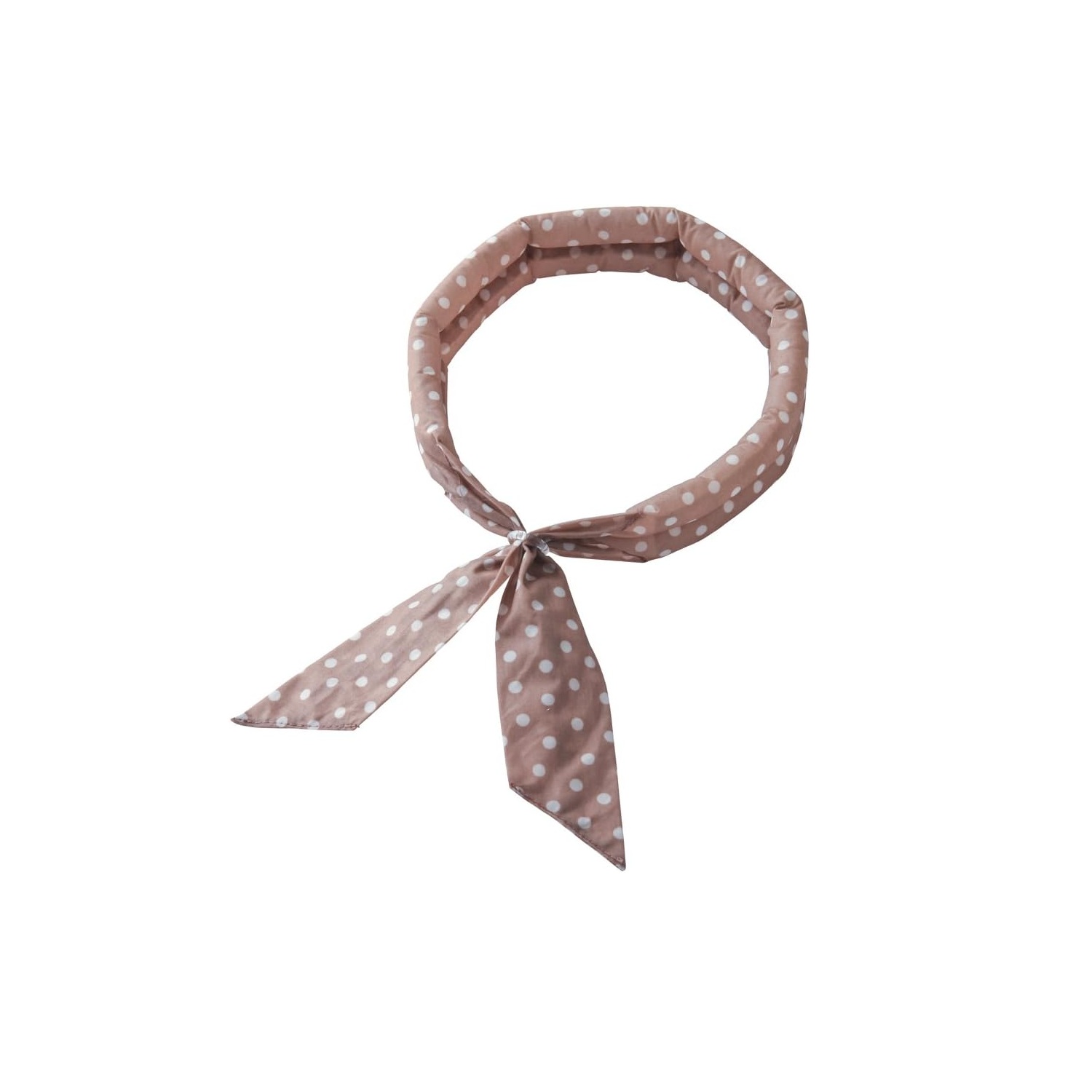 SHIROKUMANOKIMOCHI しろくまのきもち | 【アウトレット】しろくまのきもち サマースカーフ / RF-004 モカベージュドット