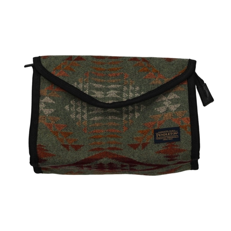 ラージコスメティックケース / Large Cosmetic Case GF404-54090 セージ【期間限定価格/アウトレット】|ペンドルトン / PENDLETON