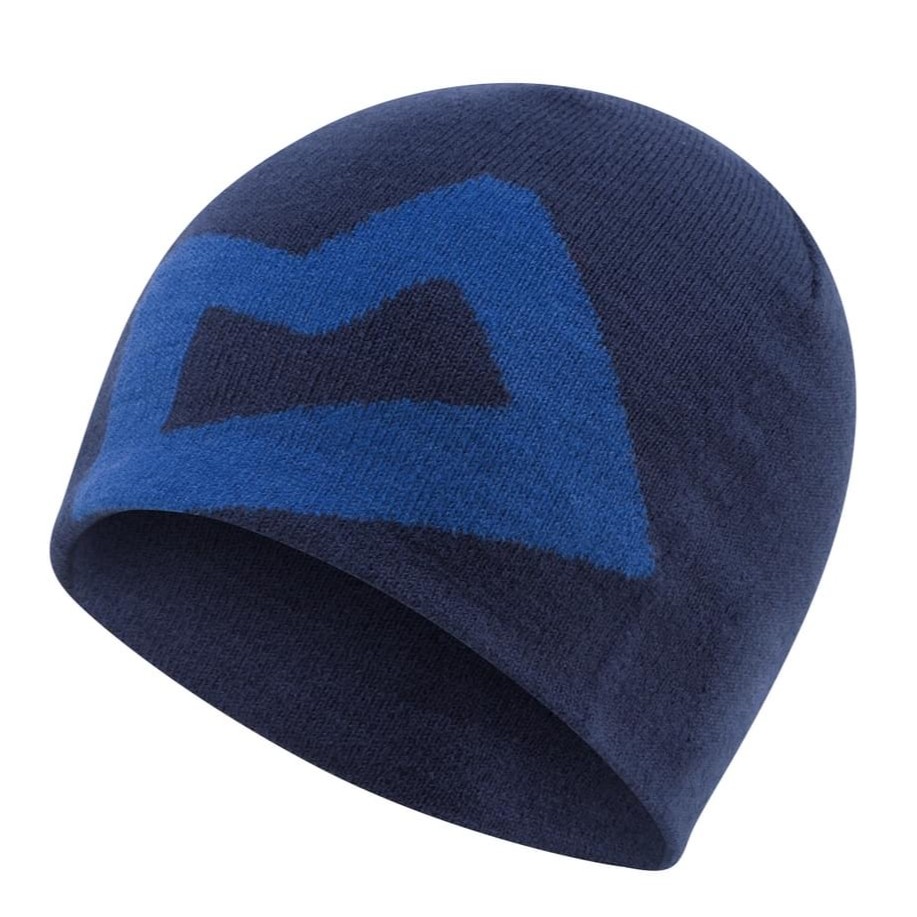 MOUNTAIN EQUIPMENT（マウンテンイクィップメント） | ブランドニットビーニー（ユニセックス） / Branded Knitted Beanie ME25FWMHG035  Medieval/Lapis Blue ［25FW］