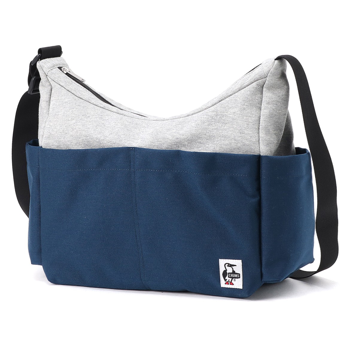 チャムス / CHUMS（チャムス） | プレッピーショルダーバッグスウェットナイロン（ショルダーバッグ） / CH60-4008 H-Gray/Basic Navy ［25FW］
