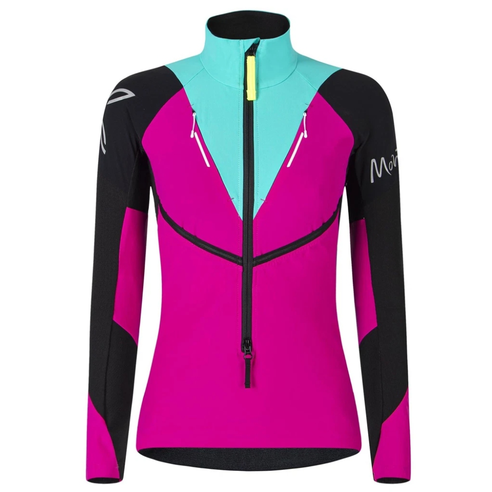 モンチュラ / MONTURA（モンチュラ） | 【アウトレット】スリックマグリア（ウィメンズ） / SLICK MAGLIA WOMAN MMZK13W 0728 インテンスバイオレット/ケアブルー