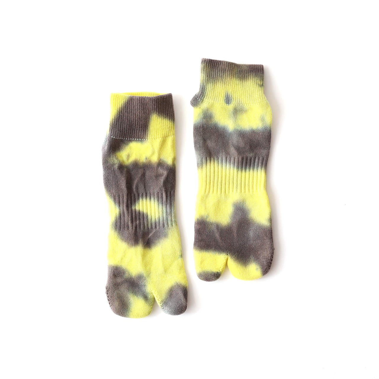 ノーダル /  NODAL（ノーダル） | Tie Dye Ankle Socks（ユニセックス） / ND22X001YC－ML Yellow×Charcoal ［25FW］