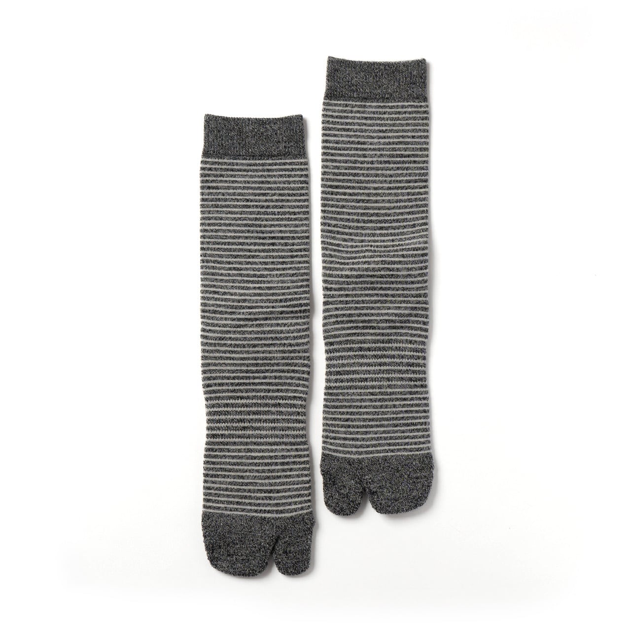 ノーダル /  NODAL（ノーダル） | Merino Wool Stripe Socks（ユニセックス） / NDY06 Heather Charcoal ［25FW］