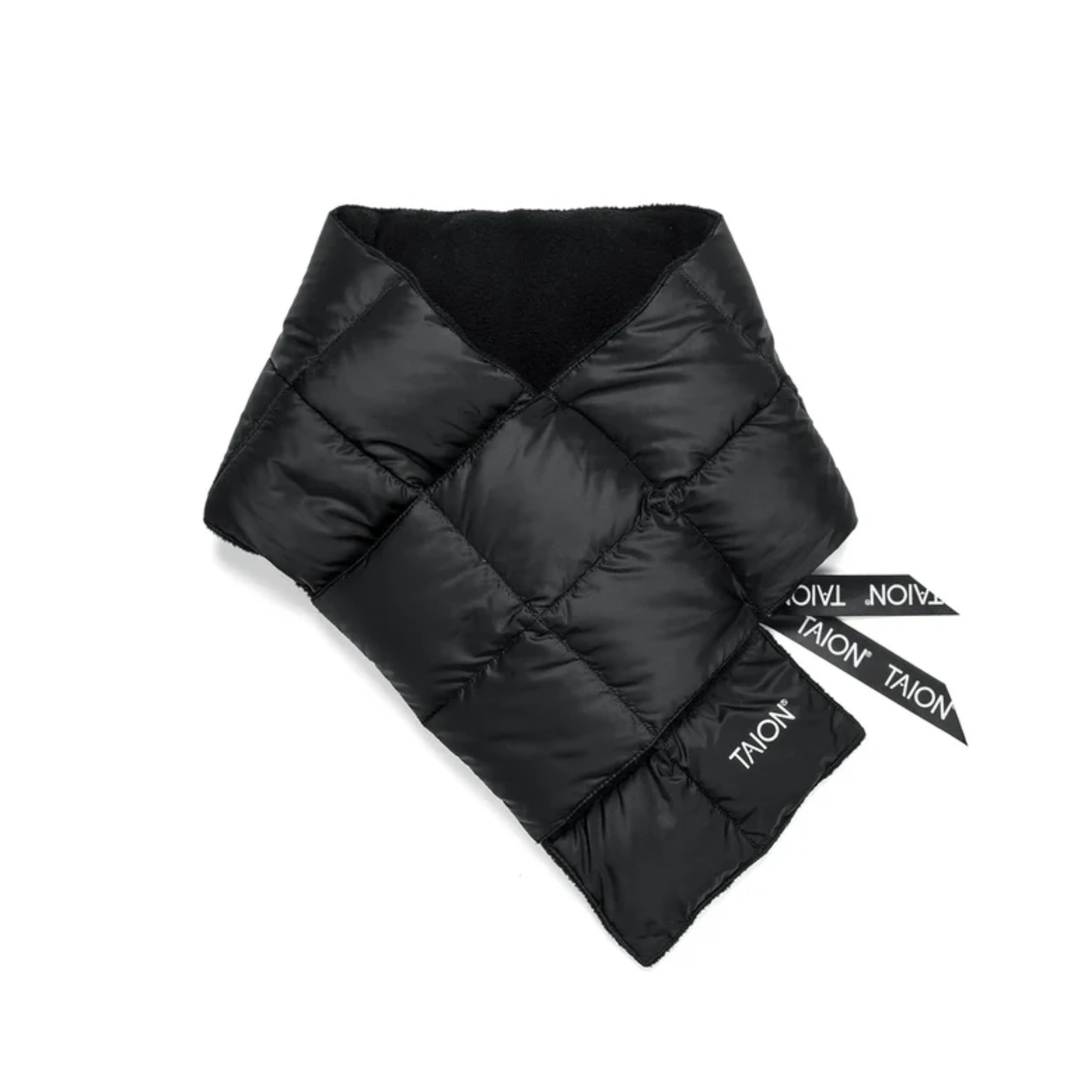 タイオン / TAION（タイオン） | ベーシック ダウンマフラー（ユニセックス） / TAION－201A ブラック ［25FW］