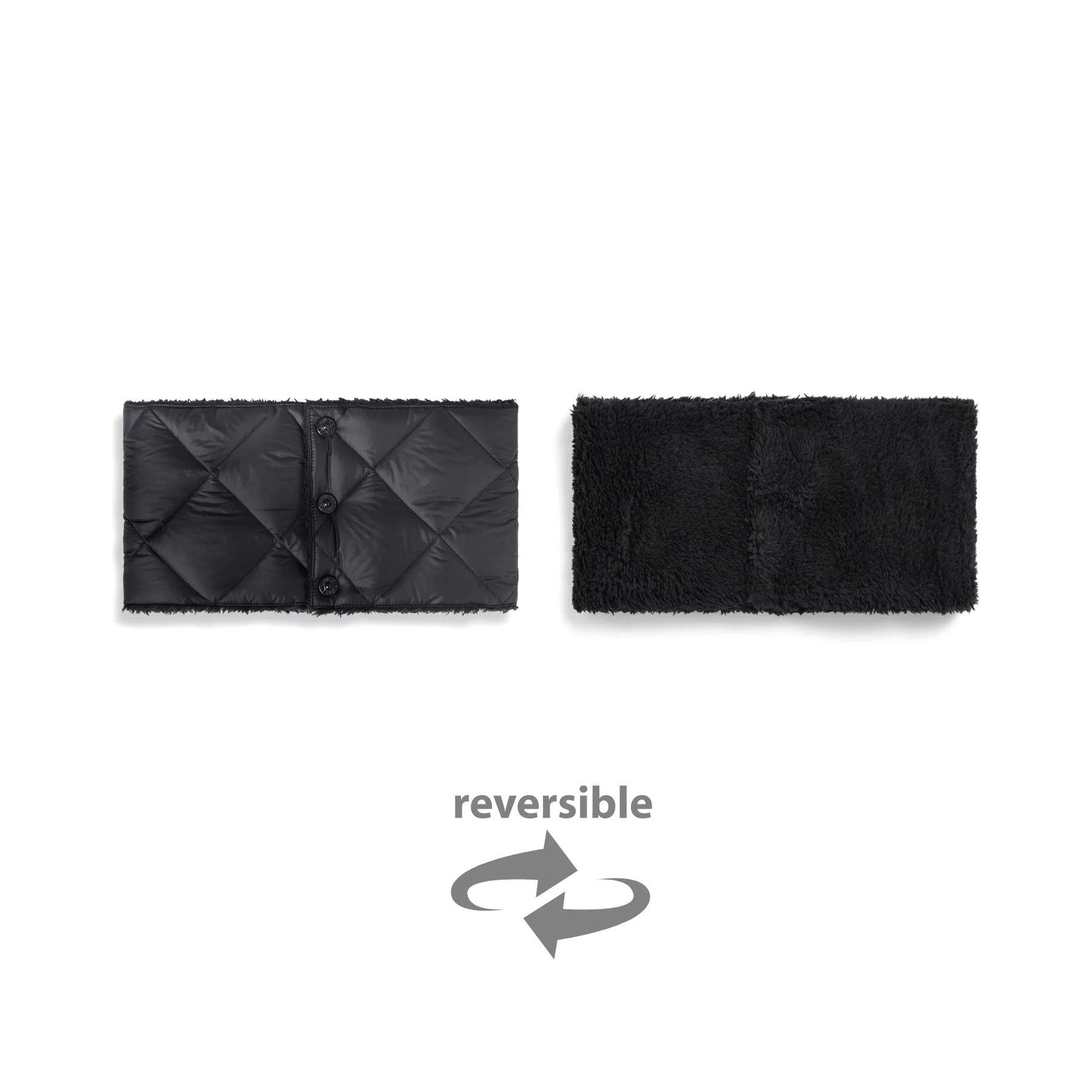 タイオン / TAION（タイオン） | シティ リバーシブル ダウンネックウォーマー（ユニセックス） / TAION－R203CI ブラック×ブラック ［25FW］