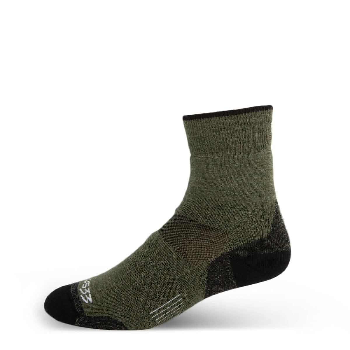 マイナス33 / MINUS 33（マイナス） | Lightweight Crew Wool Socks（ユニセックス） / S55 Olive Drab ［25FW］