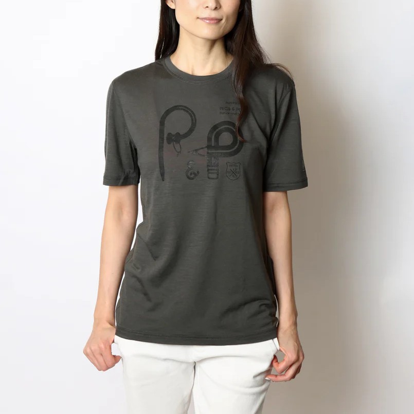 ペーパースカイ / PAPERSKY（ペーパースカイ） | PAPERSKY TOOLS Pegs ＆ Pens T-shirt（ユニセックス） / PS038 CHGY CHARCOAL ［25FW］