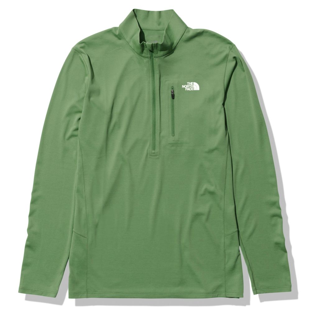 NORTH FACE  ノースフェイス のーすふぇいす | ロングスリーブフラッシュドライスリーディージップアップ メンズ / L/S FLASHDRY 3D Zip Up NT12201 DG 