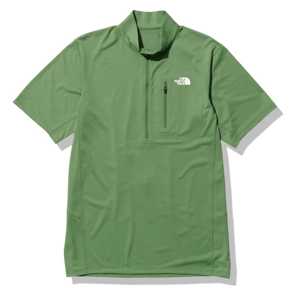 NORTH FACE  ノースフェイス のーすふぇいす | 【アウトレット】 ショートスリーブフラッシュドライスリーディージップアップ メンズ / S/S FLASHDRY 3D Zip Up NT12202 DG 