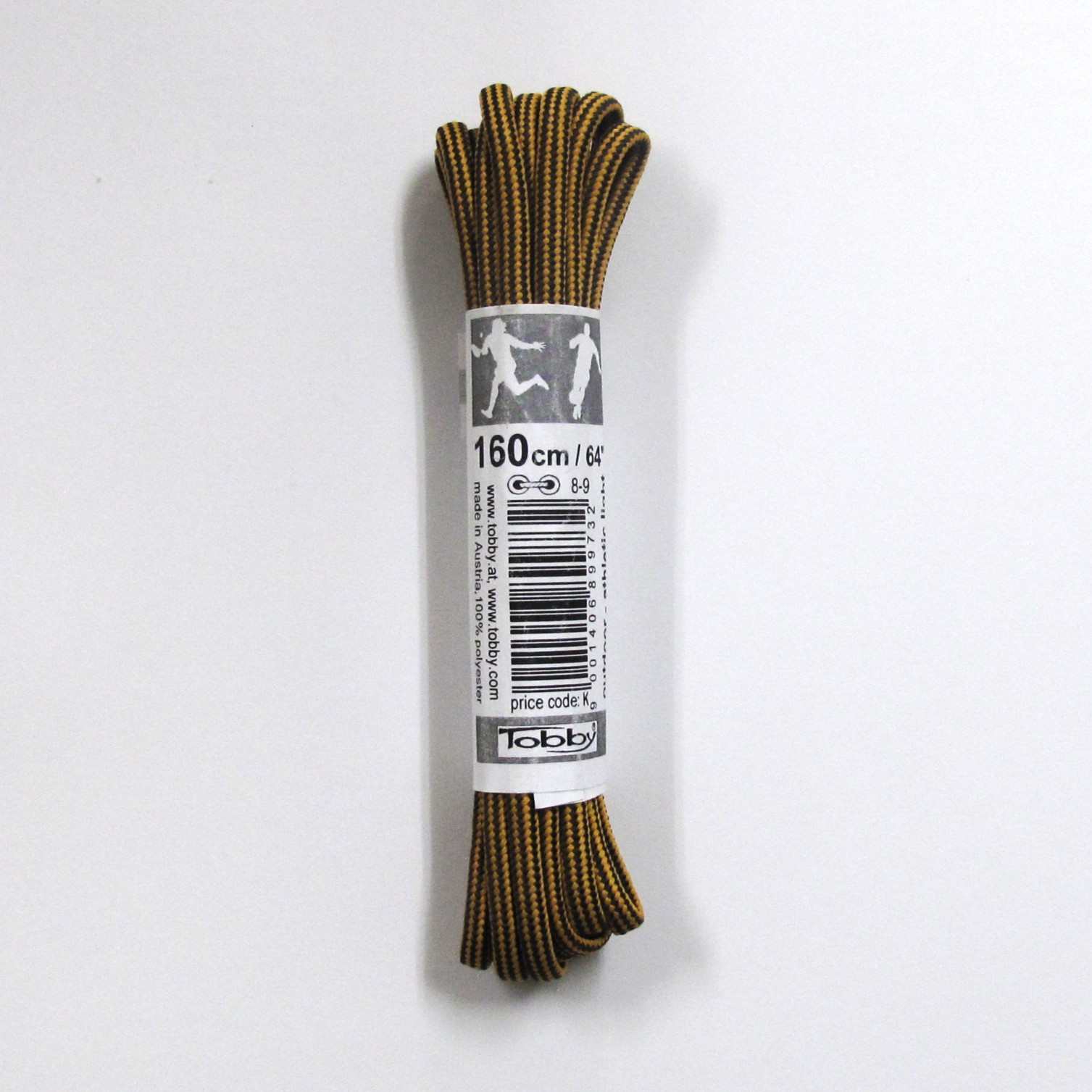 シューレースアウトドアスリム 丸 160cm / 242-0073-160 ゴールド/ブラウン 2本入り|トビー / Tobby
